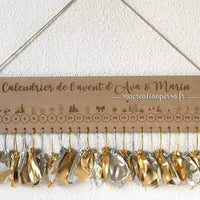 Calendrier de l'avent à offrir personnalisable