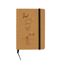 Carnet de notre à graver sur couverture