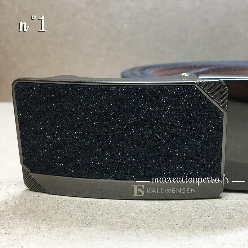 Ceinture automatique Kalewensen noire boucle numéro 1