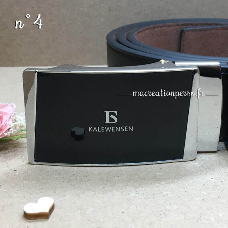Ceinture automatique Kalewensen noire boucle numéro 4