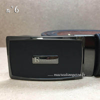 Ceinture automatique Kalewensen noire boucle numéro 6