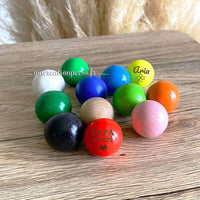 Cochonnet pétanque personnalisé couleur en bois