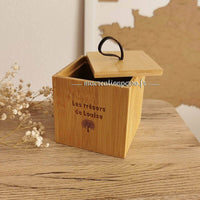 Coffret en bambou gravé