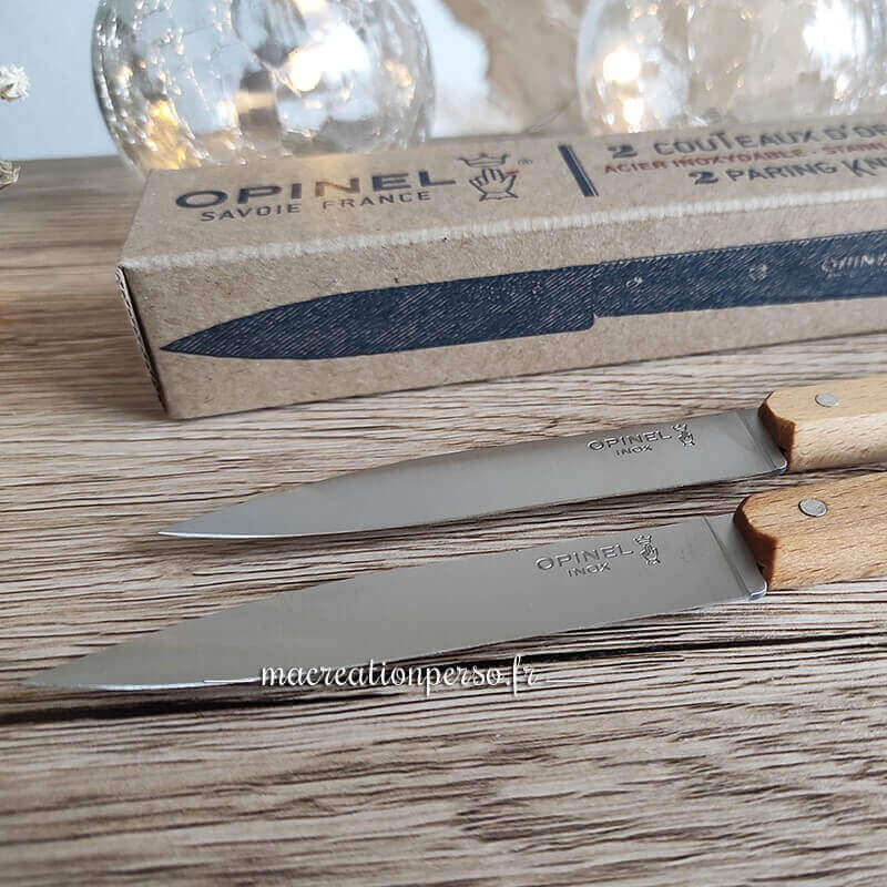 Couteau d'office Opinel n 112 Français gravé X2
