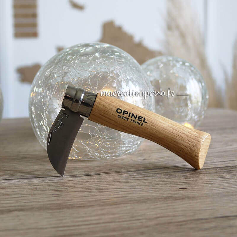 Couteau de poche à châtaigne ail et dénoyautage personnalisable lame en inox