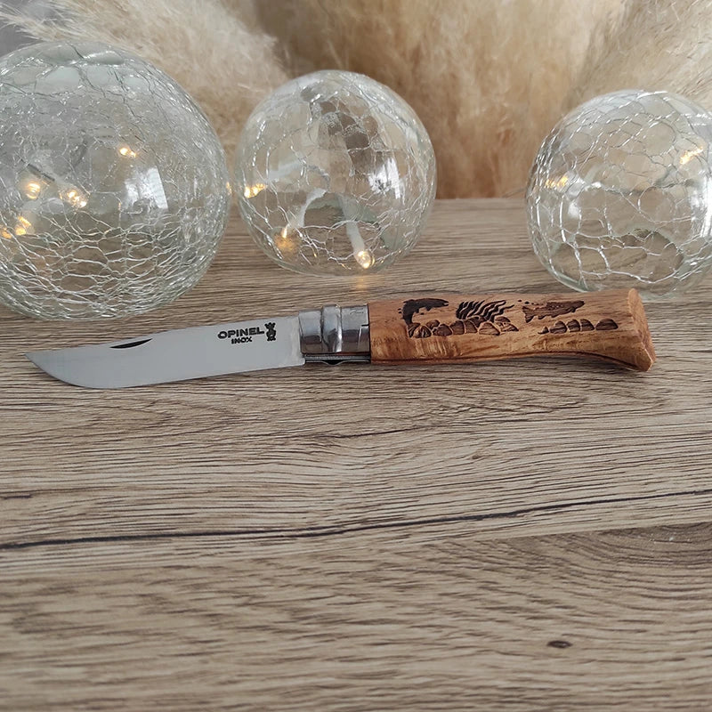 Couteau Opinel Animalia poisson personnalisé