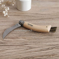 Couteau Opinel à champignon avec brosse