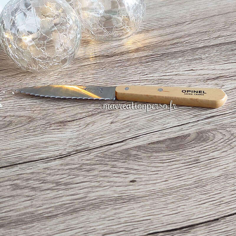 Couteau Opinel cranté 113 manche bois