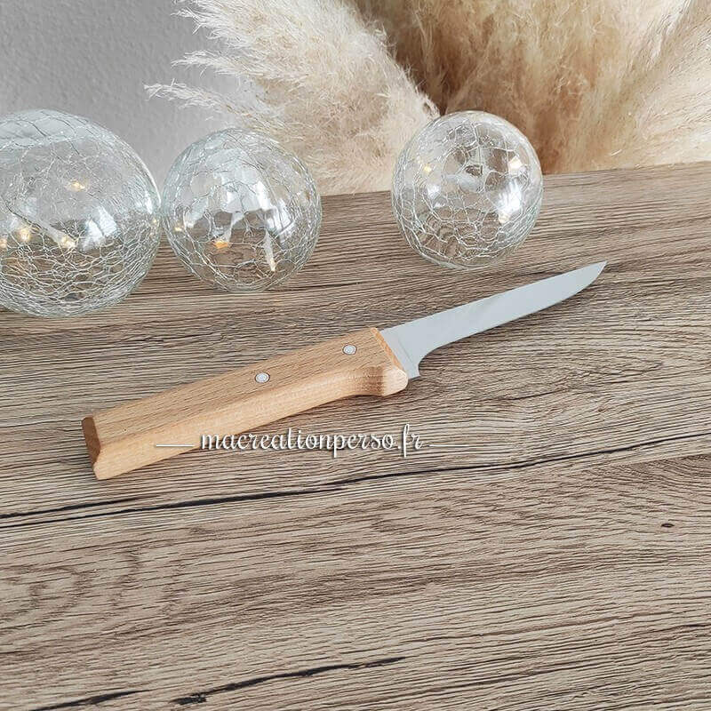 Couteau à steak Opinel N°122 lame acier inoxydable manche bois