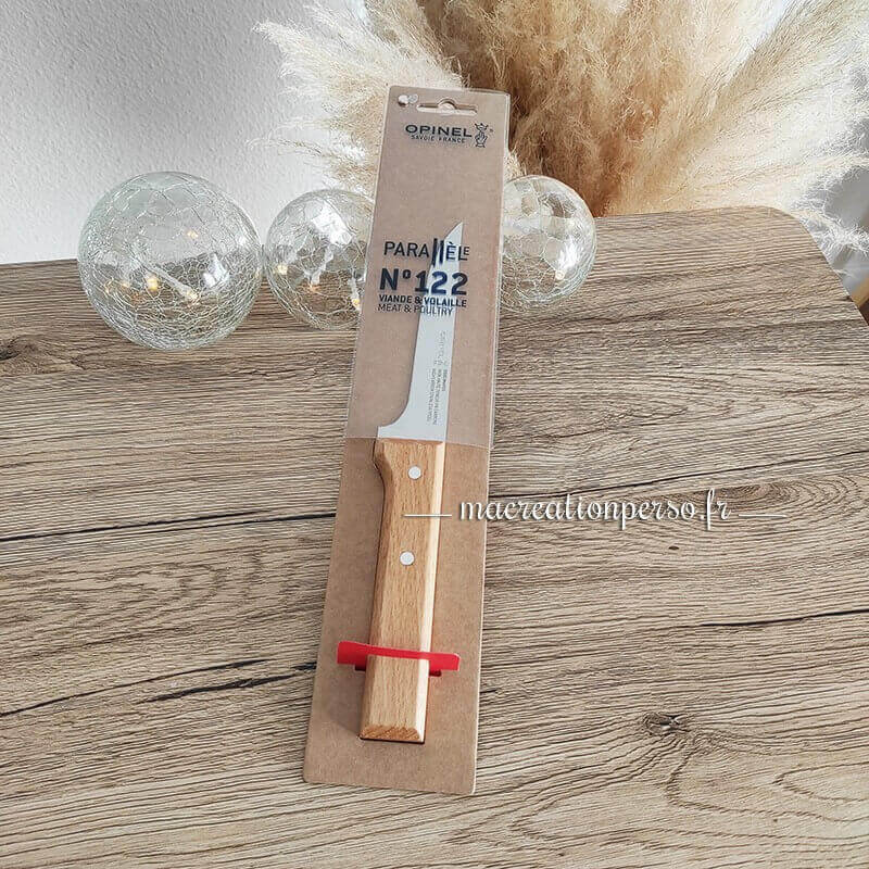 Couteau à viande steak volaille Opinel personnalisable N°122