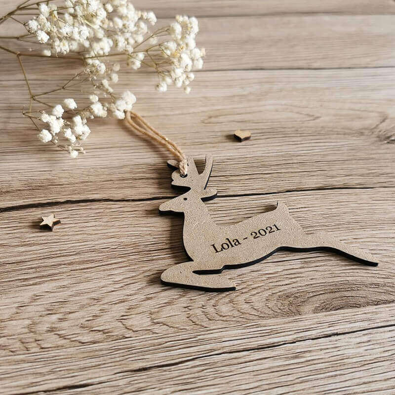 Déco de Noël renne à personnaliser 