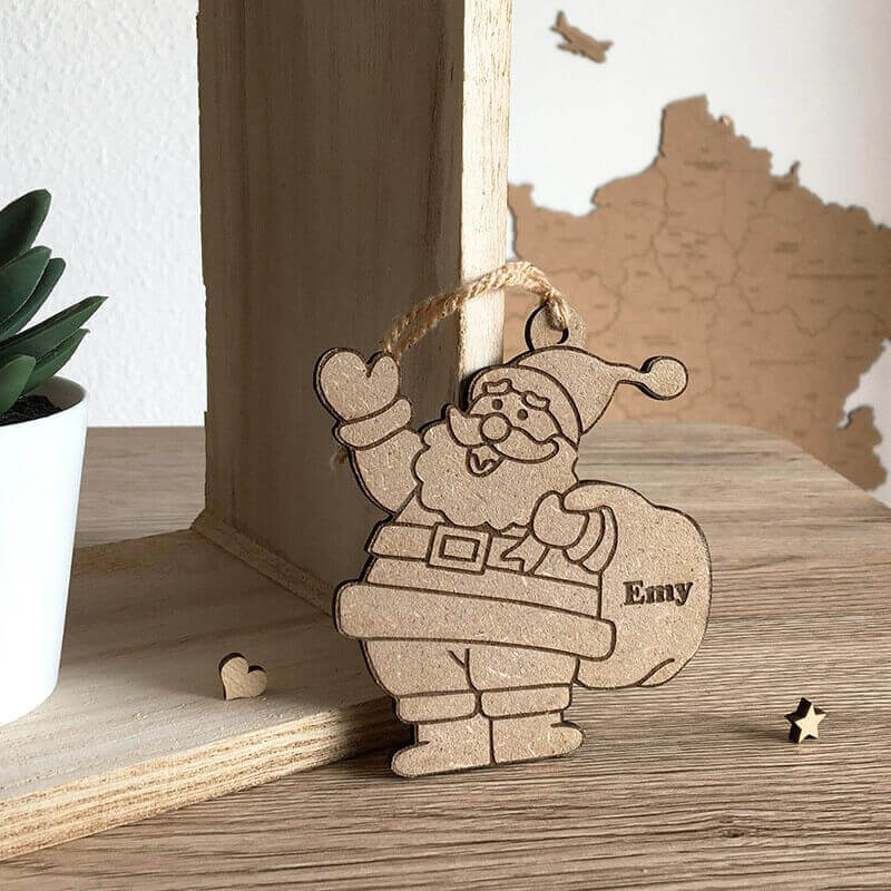 Décoration en bois Père Noël made in France