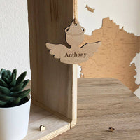 Décoration pour sapin ange originale en bois