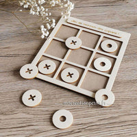 Jeu de MORPION en bois sur mesure 