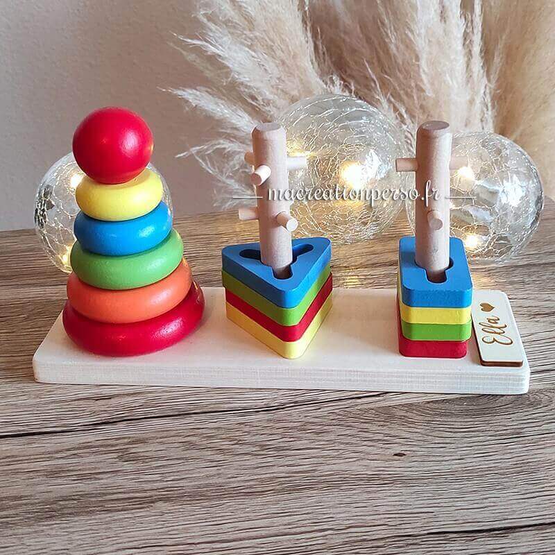 Jouet éducatif méthode Montessori en bois trieur pour enfant