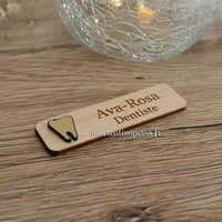 Lot de badge personnalisé sur le thème dentiste