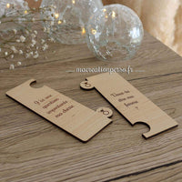 Marque page mariage demande Veux-tu être ma femme ?