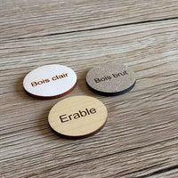 Matière aux choix de la plaque signalétique personnalisée en bois