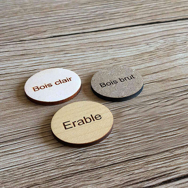 Matière aux choix de la plaque signalétique personnalisée en bois