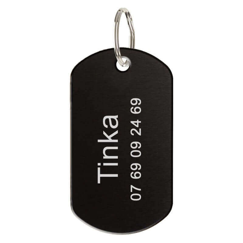 Médaille militaire  personnalisée noire  - 50 x 29 mm 