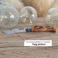 Opinel 08 pour pêcheur personnalisé