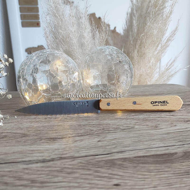 Opinel cranté couteau n° 113 gravé sur lame inox