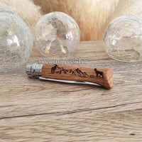 Opinel gravé montagne chamois Animalia couteau N°08