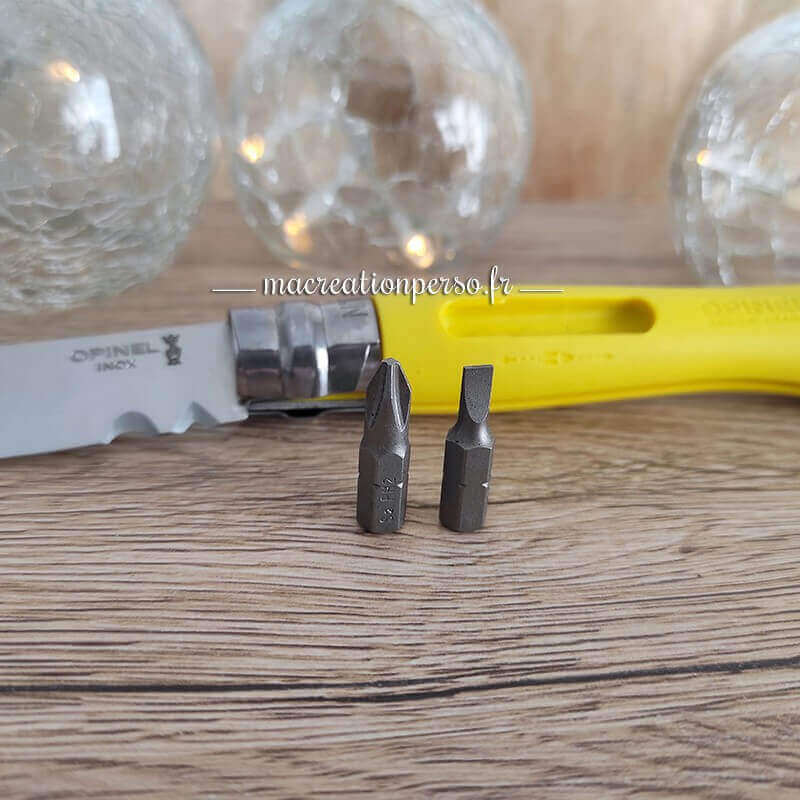 Opinel n 9 bricolage jaune tounevis cruciforme et plat