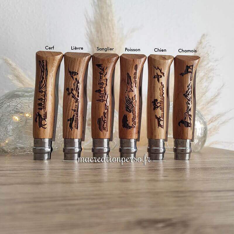 Opinel pêche chasse personnalisé