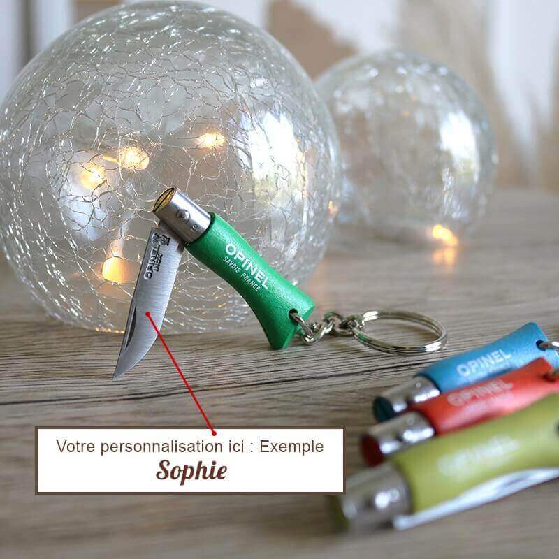 Opinel porte clé mini couteau n°2 personnalisé