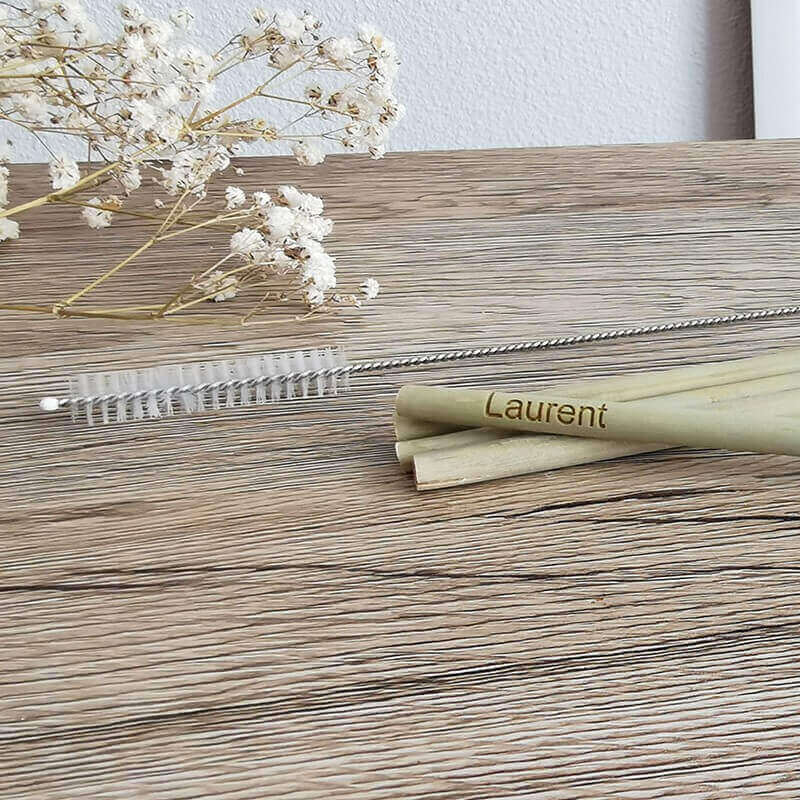 Paille bambou maison personnalisable