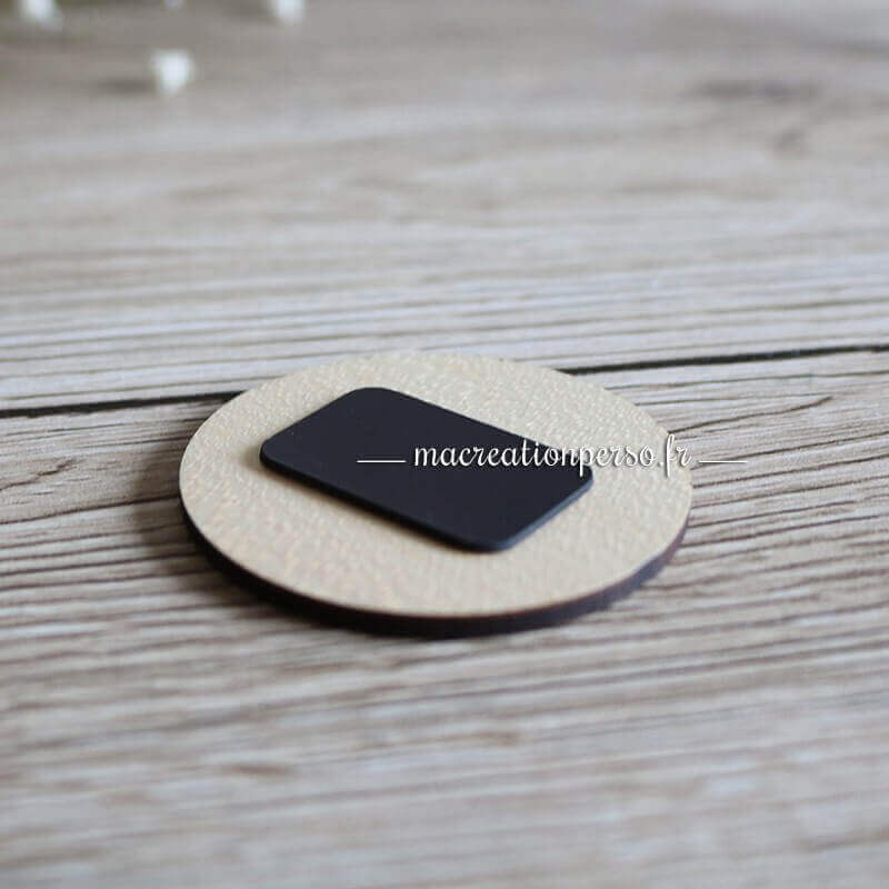 Partie aimanté du magnet en bois