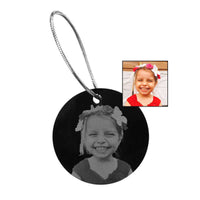 Photo Gravée Noir & Blanc sur boule plate - 5 cm 