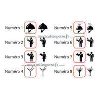 Pictogrammes choix de design du badge serveur