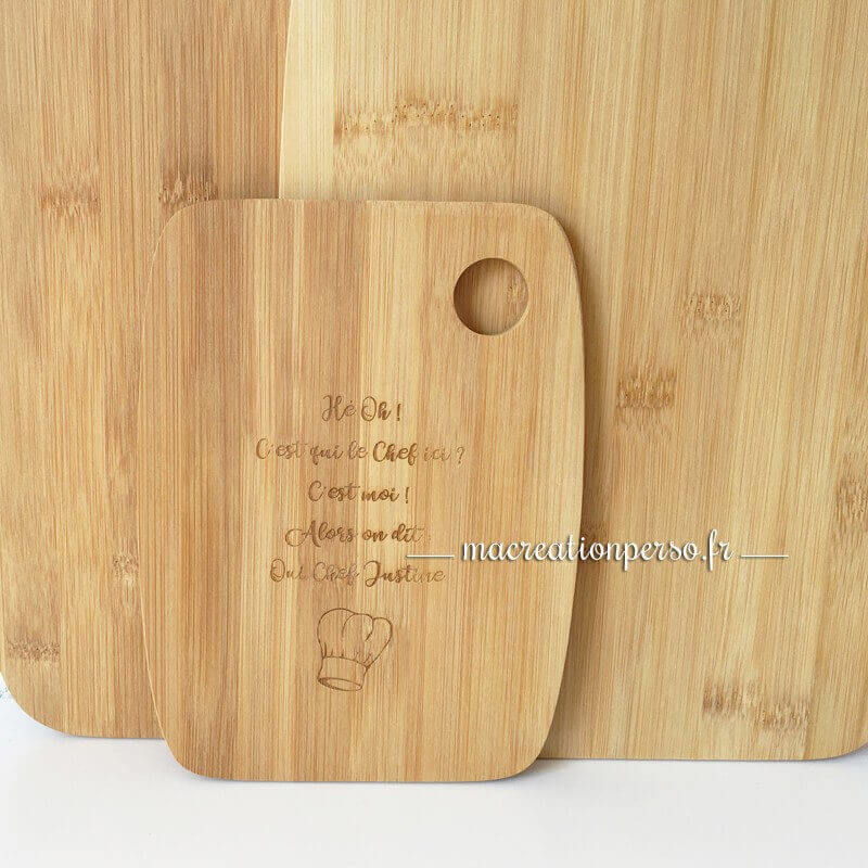 Planche apéro bois gravée 