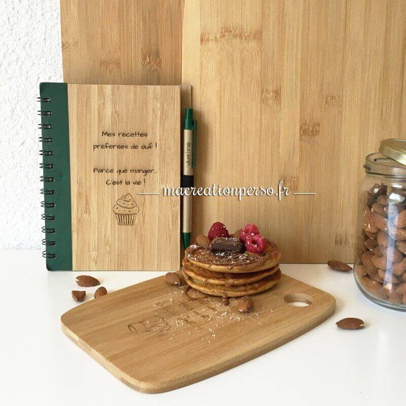 Planche à découper bois personnalisable 