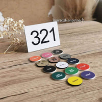 Plaque boite aux lettres à 3 chiffres et les coloris disponibles
