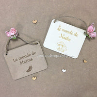 Plaque de porte personnalisée - macreationperso