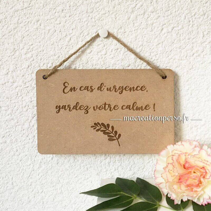 Plaque de porte personnalisée - macreationperso