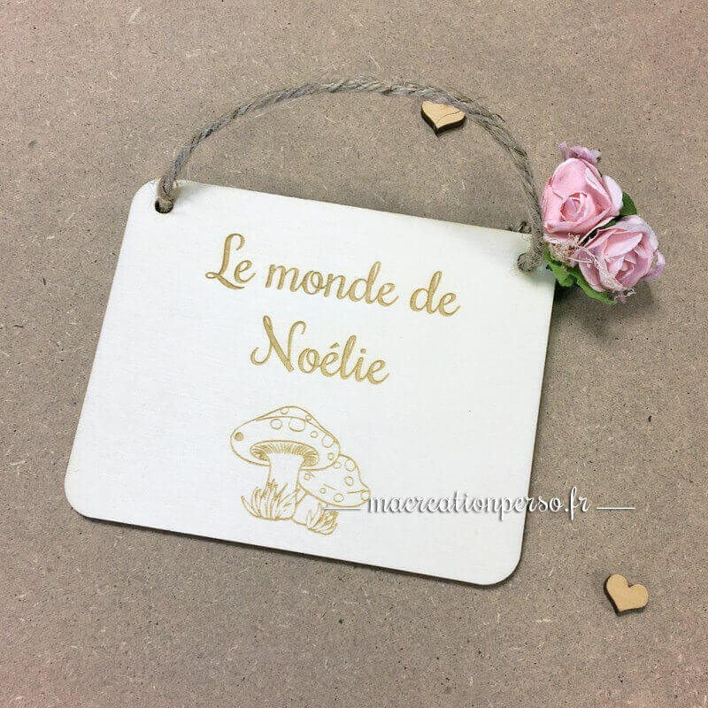 Plaque de porte personnalisée - macreationperso