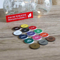 Plaque “Pas de publicité, merci pour la planète" et ses coloris