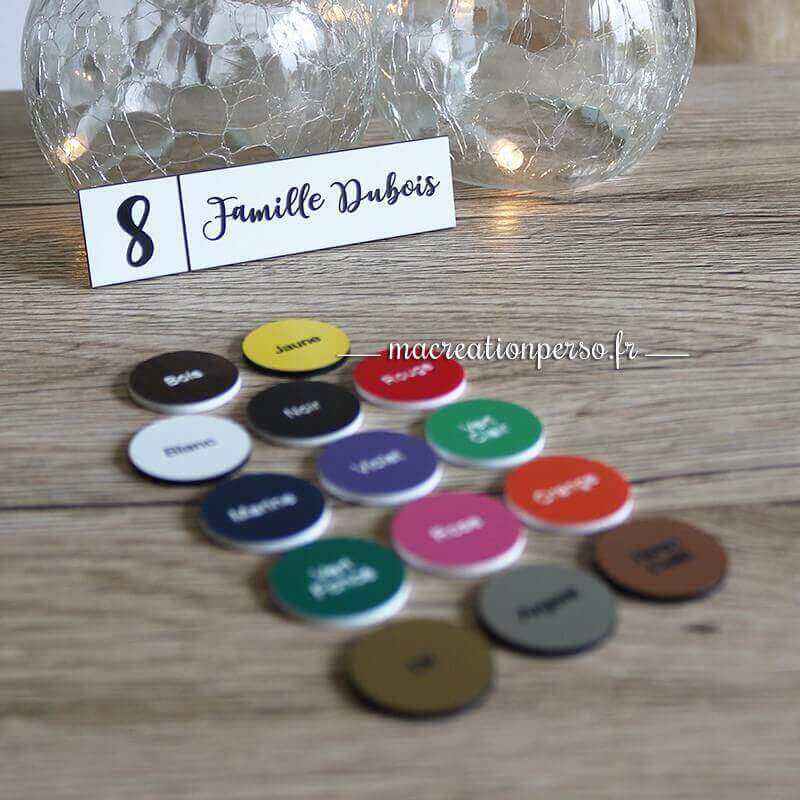 Plaque postale numéro maison et les coloris disponibles