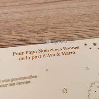 Plateau Père Noel à personnaliser en bois