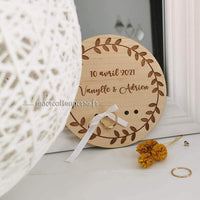 Porte alliances pour mariage personnalisable