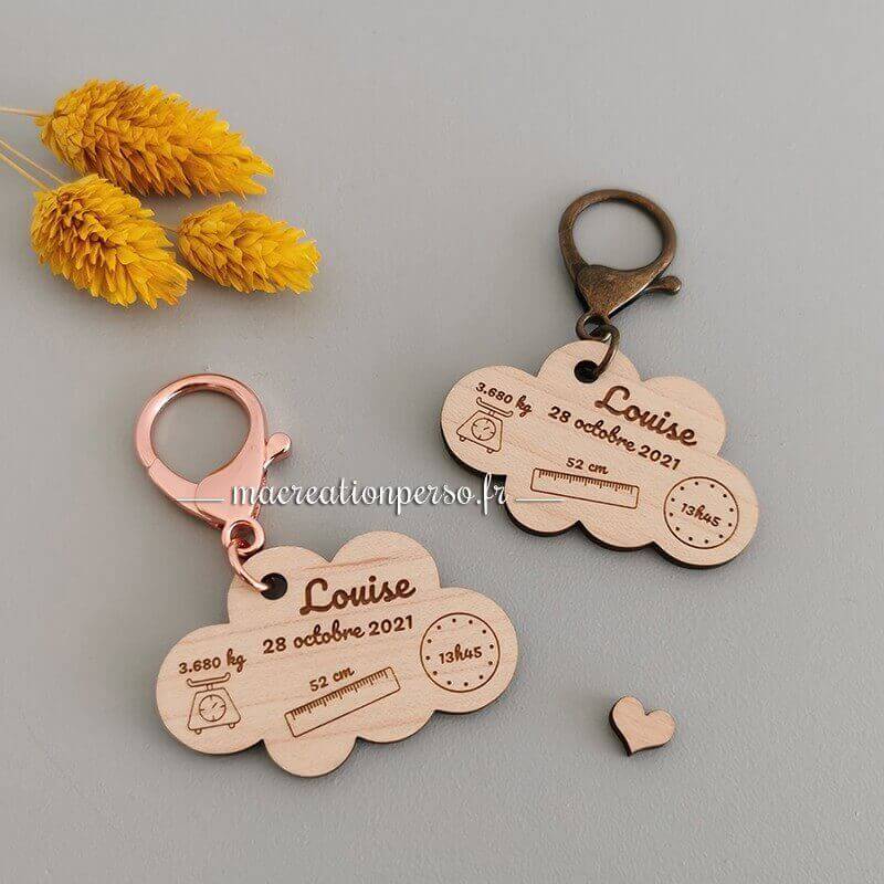 Porte clés cadeau de naissance