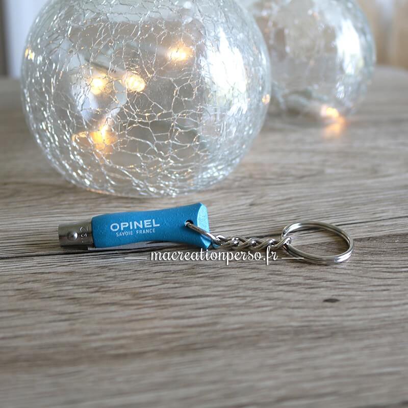Porte clés opinel couteau numéro 2 bleu 