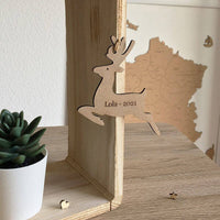 Renne de Noël avec marquage laser