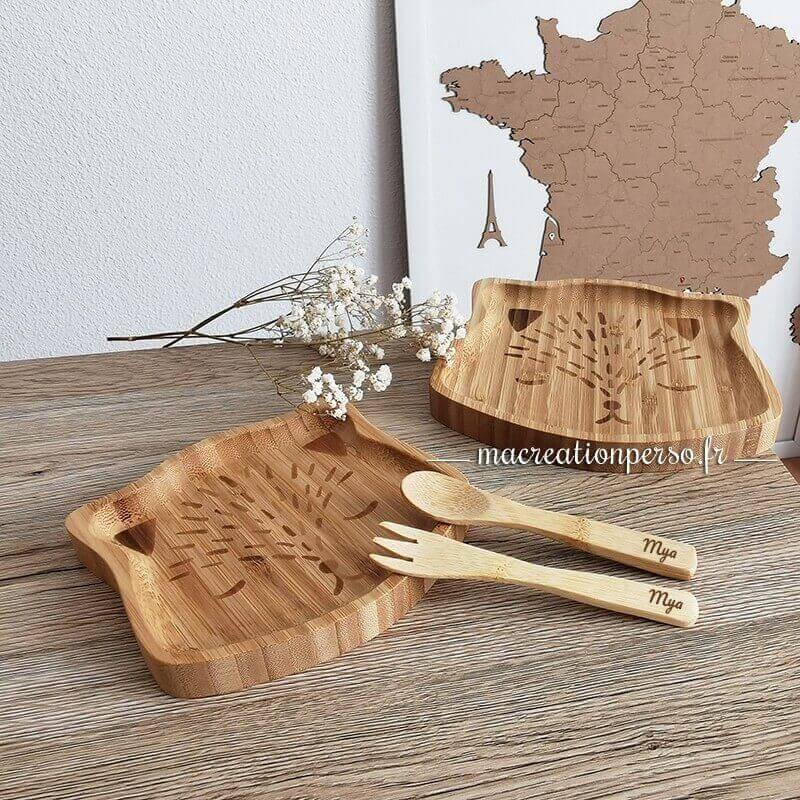 Set de table gravé prénom 