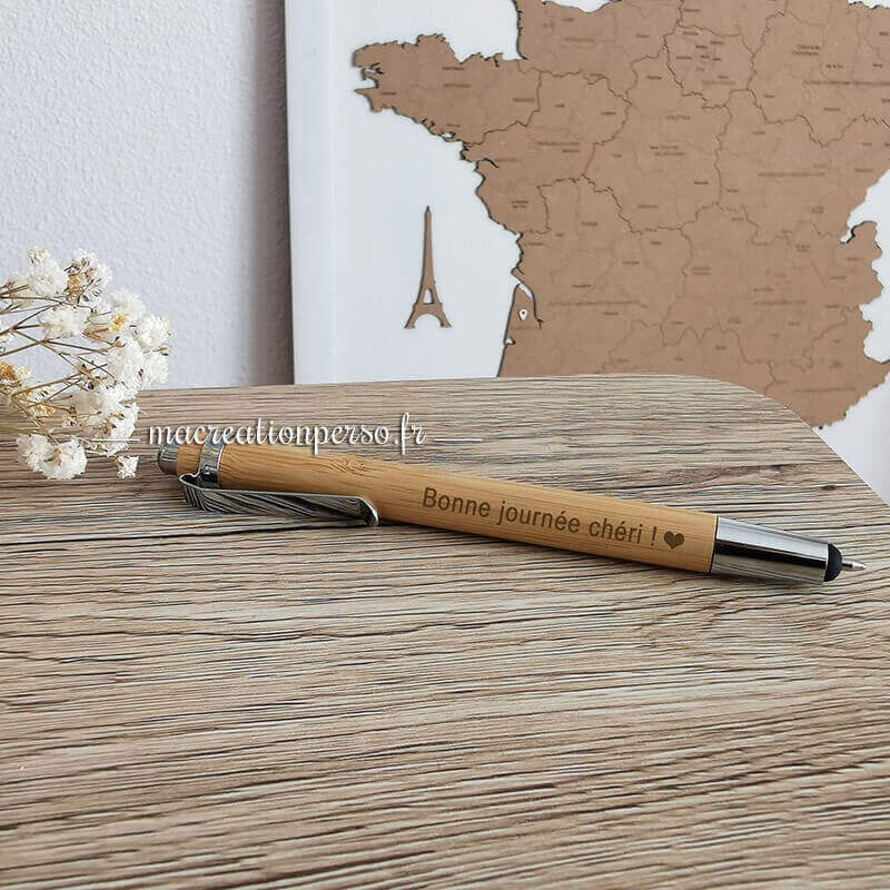 Stylo écologique personnalisable en bois