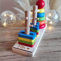 Trieur en bois enfant dès 3 ans jeux éducatif personnalisable